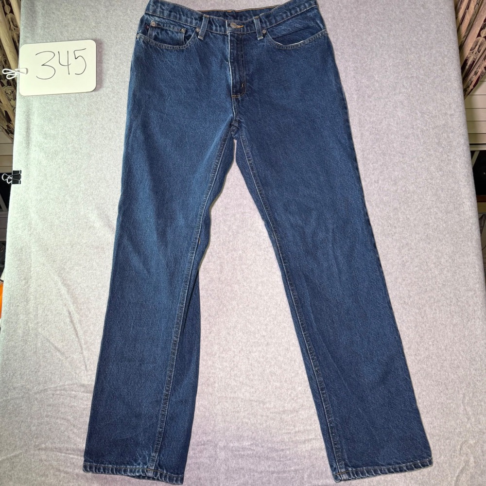 Polo Jeans Co Ralph Lauren Saturday Jean Straight Leg Blue Denim 10x31 RL Flag